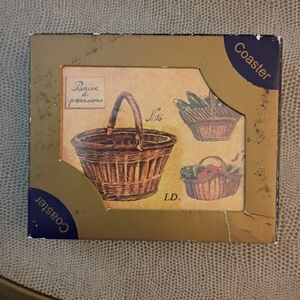 Premier, Willow Baskets Coasters Set Of 6, Sealed In Package